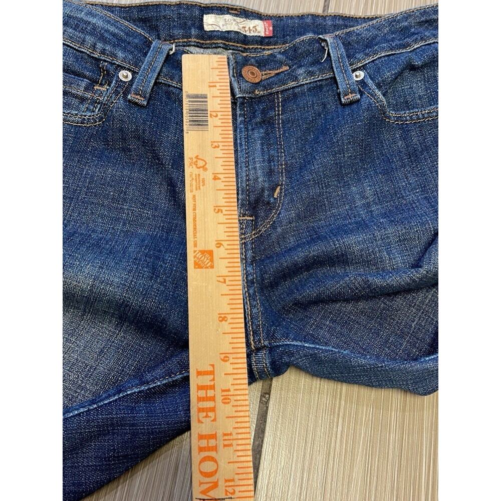 Y2K Indie Sleaze Levi's 545 Low Bootcut Jeans Size 10 Medium Wash Denim 2000s - Picture 6 of 10